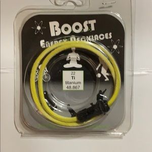 NWT.  Boost Energy Necklace. Titanium.